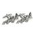 Rhodium Plated Excavator Tractor Digger Cufflinks
