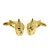 Gold Plated Buddha Head Cufflinks