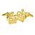 Gold Plated Royal Crown Cufflinks