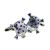 Blue Crystal Encrusted Skulls Cufflinks