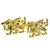 Gold Plated Welsh Dragon Wales Cufflinks