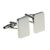Rounded Corners Rectangular Cufflinks (portrait)  13mm x 19mm (engravable)