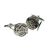 Large Rhodium Plated Fishing Reel Cufflinks