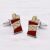 Red Crisp Packet cufflinks