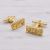 Hieroglyph Egyptian in Gold Cufflinks