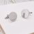19mm Round with Milled Edged Cufflinks (Engravable)