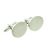 Brushed Matt Finish Deluxe Oval Cufflinks - Unboxed