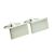 Brushed Matt Finish Deluxe Rectangle Cufflinks - Unboxed