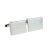 Plain Rhodium Plated Rectangle Cufflinks (engravable 20 x 15mm)