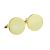 Deluxe Gold Round Cufflinks (engravable 20 x 3mm)