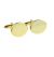 Deluxe Gold Oval Cufflinks (engravable 16 x 3 mm)