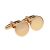Round 15mm Rose Gold Plated Cufflinks (engravable)