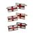 England St George Flag Cufflinks with border edge detail