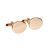 Plain Rose Gold Oval Cufflinks (20 x 16mm engravable)