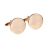 Plain Rose Gold Round Cufflinks (20mm engravable)