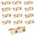 Light Brushed Rose Gold Plated Birthstone / Anniversary Year Cufflinks