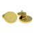 Plain Gold Plated Round Chain Style Cufflinks (20mm engravable)
