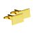 Plain Gold Rectangle Cufflinks (20 x 12mm engravable)