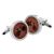 Wooden insert Bicycle Design Cufflinks