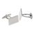 Rectangular Plain Cufflinks Unboxed (20x12mm engravable)