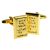 Golden Ingot Style Money Cufflinks