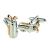 Two Tone Silver & Rose Gold Golf Bag & Clubs Cufflinks