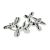 Silver Balloon Dog Design Cufflinks