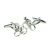 Contemporary Design Cyclist on Bike Cufflinks