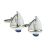 Blue Keel Yacht Sailing Sailors Cufflinks