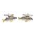 Two Tone Carp Fish Fisherman Cufflinks