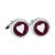 Purple Love Heart Cufflinks