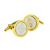 Celtic Knot Golden Coin Insert Cufflinks