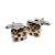 Rounded Square Amber Diamante Cufflinks NOW 33% OFF previous cost