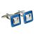 Blue Framed Classic Cufflinks