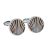 Round Red & Green Peacock Classic Cufflinks