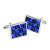 Blue & Black Crystal  Classic Cufflinks
