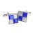 Blue & White Squares Classic Cufflinks