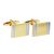Golden Rectangular Classic cufflinks (engravable)
