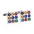 Multi Colour Swirls Square Classic Cufflinks