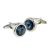 Dark Blue Crystal Classic Cufflinks