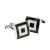 Black & White Squares Classic Cufflinks