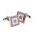 Pink & White Squares Classic Cufflinks