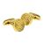 Gold Plated Circles Classic Cufflinks