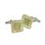 Yellow Green Molten Glass Classic Cufflinks