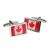 Canada Flag Bordered Cufflinks