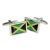 Jamaica Flag Bordered Cufflinks