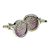 Purple & Green Animal Print Cufflinks