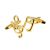 Quaver and Treble Clef Music Gold Plated Cufflinks