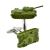 Coloured Tank Army War Cufflinks