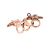 Rose Gold Handcuffs Police Cufflinks